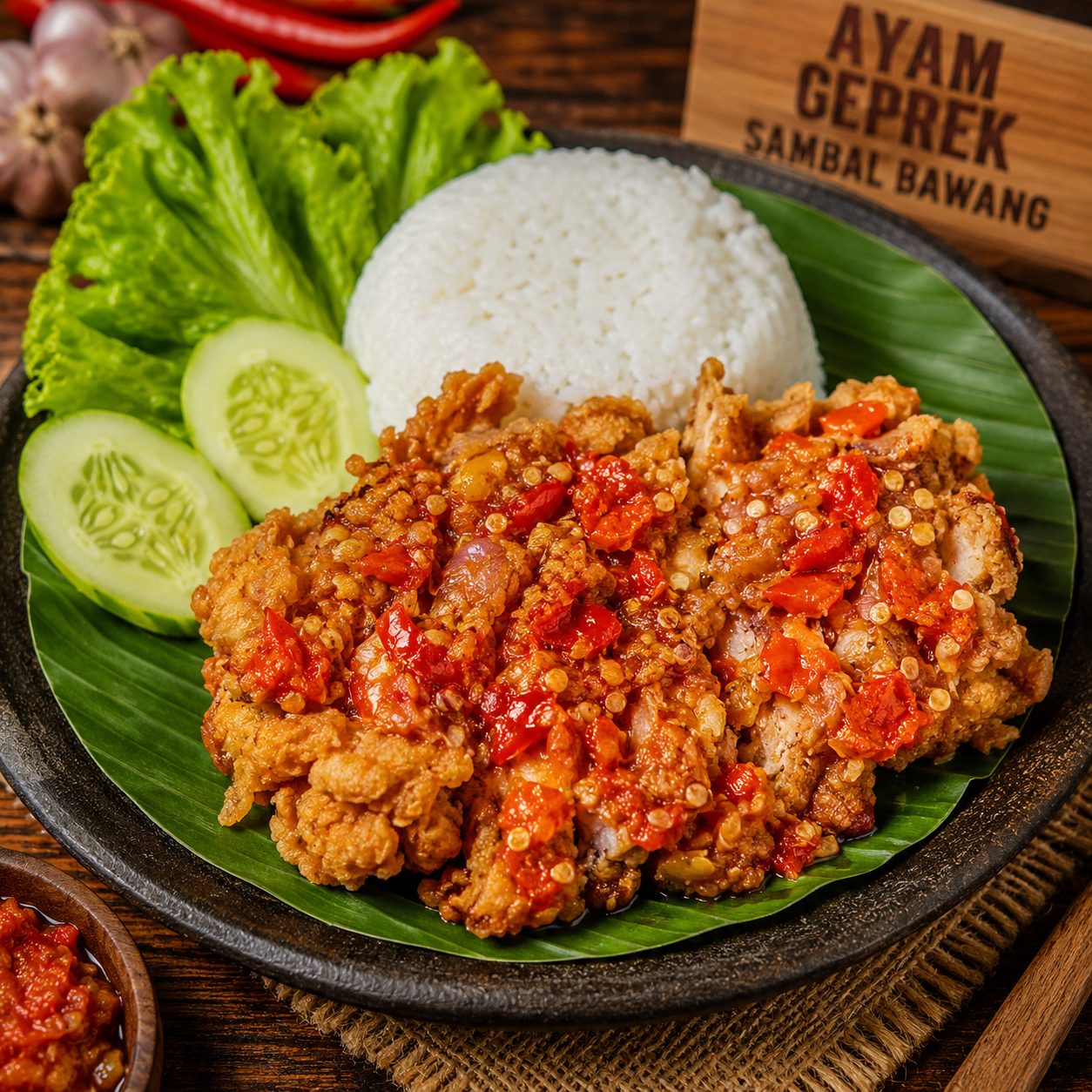 Ayam Geprek Sambal Bawang
